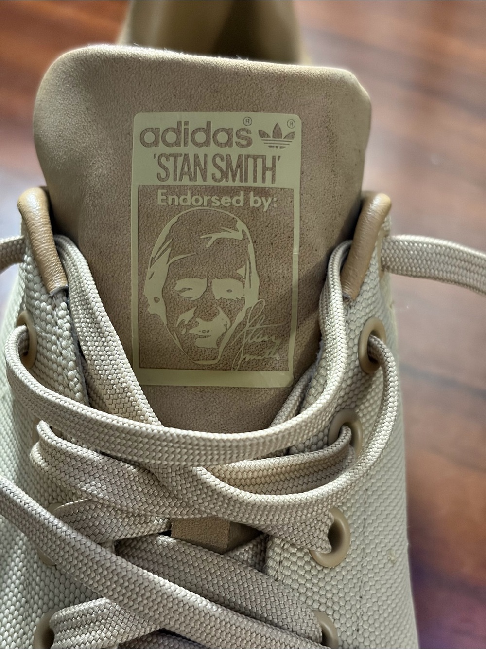 Adidas Stan Smith Cordura trainers Pantone/Gum beige men’s Sz 8.5 skate - Picture 8 of 11